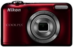 Nikon Coolpix A10 16MP 5x Zoom Compact Camera - Red.